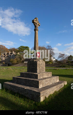 Le mémorial de guerre au village d'Amberley dans le Gloucestershire Banque D'Images