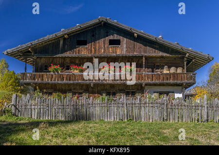 Musée de la ferme et des sports d'hiver, schliersee, Bavière Banque D'Images