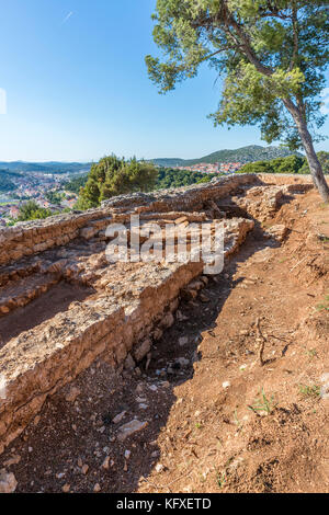 Forteresse Saint-Jean, Šibenik, Šibensko-Kninska, Dalmatie, Croatie, Europe. Banque D'Images