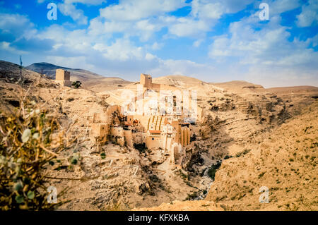 La grande laure de saint sabbas le sanctifié (mar saba) Banque D'Images