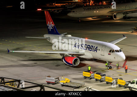 Stuttgart/Allemagne oktober 27, 2017 : air france a 320, dernier vol à l'aéroport de Stuttgart. Banque D'Images