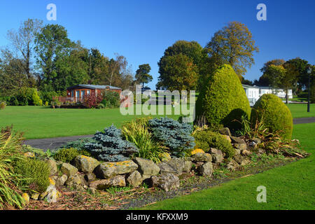 Barmoor castle northumberland gardnes Banque D'Images