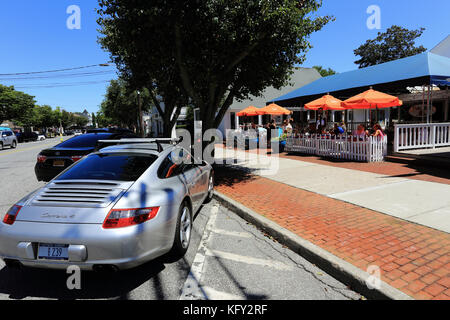 Rue Main Westhampton Beach Long Island New York Banque D'Images