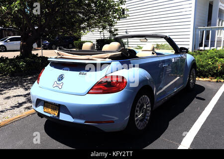 Volkswagen Beetle convertible Westhampton Long Island New York Banque D'Images