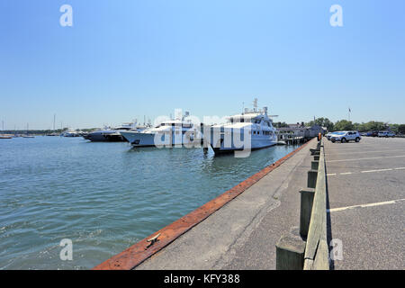 Quai Long Sag Harbor Long Island New York Banque D'Images