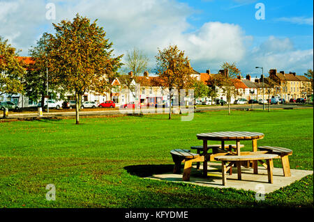 Village Green, West Auckland, County Durham Banque D'Images