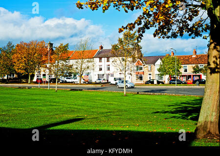 Village Green, West Auckland, County Durham Banque D'Images