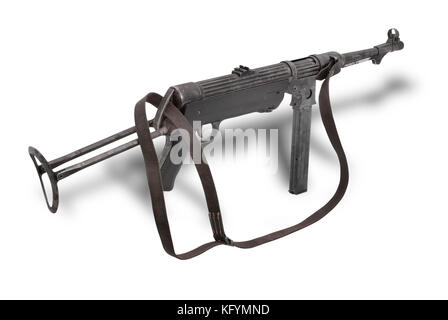 L'Allemagne à la ww2 pistolet mitrailleur allemand Mp38 MP38. Le (40) (littéralement "machine pistol 38') est une mitraillette développé en Allemagne et utilisé extensi Banque D'Images