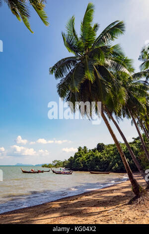 La Thaïlande. La mer d'Andaman. L'île de Koh Lanta. Klong Khong Beach Banque D'Images