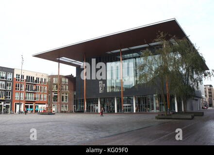 Nouveau Musée Musée Frison (Frysk) Bâtiment à Wilhelminaplein (aussi Zaailand) square à Leeuwarden, aux Pays-Bas, a ouvert ses portes en 2013. Banque D'Images