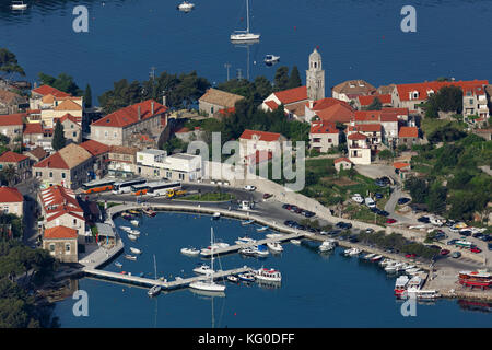 Dans la région de Dubrovnik Cavtat, Croatie Banque D'Images