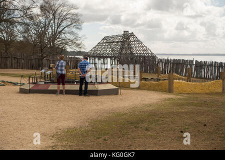 Jamestowne historique Jamestown en Virginie Banque D'Images