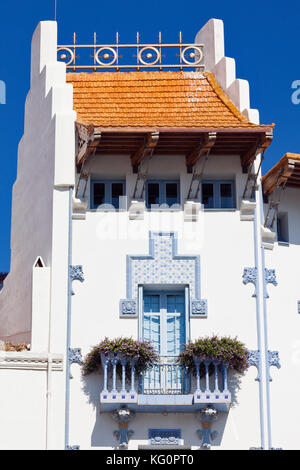 Casa Blaua ou maison bleue en cadaques, costa brava, province de Gérone, Catalogne, espagne. Banque D'Images