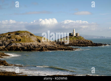 Autour de mumbles swansea Pays de Galles uk bracelet bay et le phare Banque D'Images