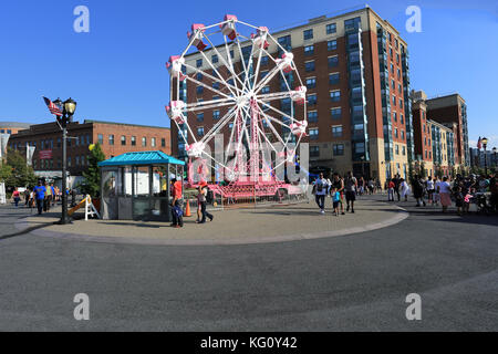 Festival à downtown waterfront district de Yonkers, New York Banque D'Images