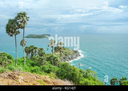 Le Cap le plus laem Promthep ou Promthep Cape à Phuket, en Thaïlande Banque D'Images