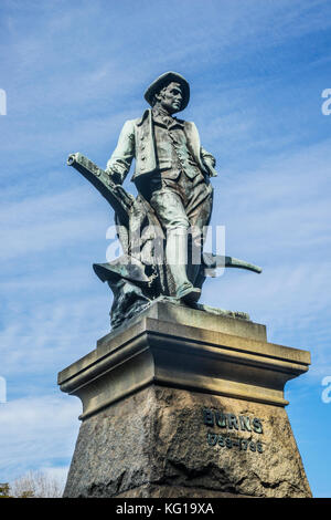 L'Australie, New South Wales, Sydney, bronce statue monument à la poète écossais Robert Burns au domaine de Sydney Banque D'Images