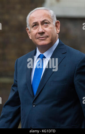 Londres, Royaume-Uni. 2Nd nov 2017. premier ministre Theresa peut accueille le premier ministre Benjamin Netanyahu d'Israël au 10 Downing Street pour le centenaire de la déclaration Balfour. crédit : mark kerrison/Alamy live news Banque D'Images