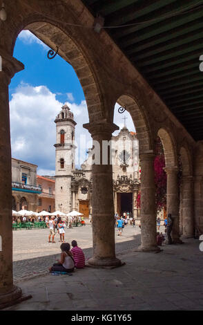 La Havane, Cuba : Plaza de la Catedral Banque D'Images