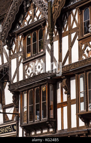 Bâtiments Ludlow Shropshire Angleterre Tudor Banque D'Images