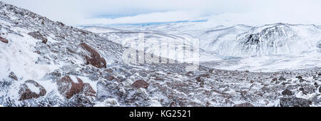 Cairngorm Mountain recouverts de neige en hiver, le parc national de Cairngorms, en Écosse, Royaume-Uni, Europe Banque D'Images