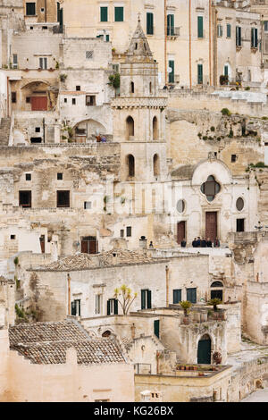 Sasso Barisano, Matera, Basilicate, Italie, Europe Banque D'Images