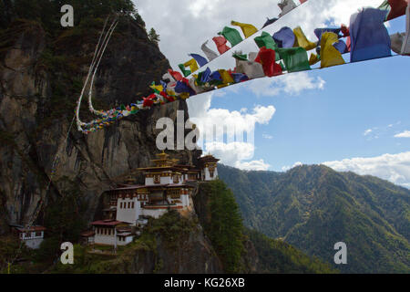 La forteresse de Paro, Bhoutan, Himalaya, Asie Banque D'Images