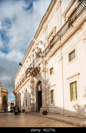 Extérieur du Palazzo Ducale, Centro Storico, Martina Franca, Pouilles, Italie, Europe Banque D'Images