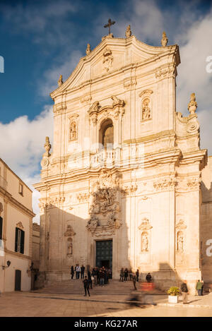 Extérieur de la basilique de San Martino, Centro Storico, Martina Franca, Puglia, Italie, Europe Banque D'Images