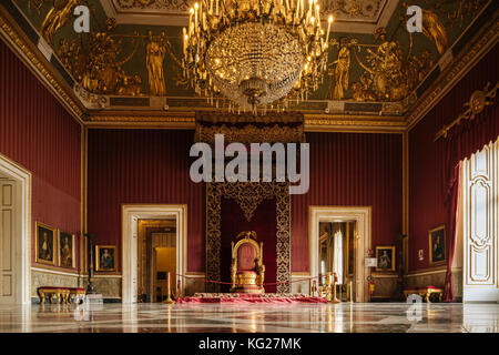 L'intérieur de Palazzo Reale di Napoli, Naples, Campanie, Italie, Europe Banque D'Images