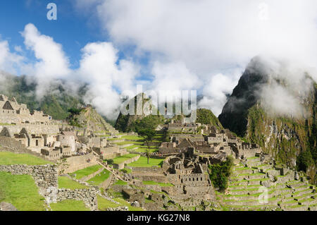 Au Pérou, le Machu picchu la ville perdu incas sur le chemin de l'Inca, La cité perdue Banque D'Images
