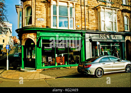 Tennants Auctioneers, Montpelier Parade, Harrogate, North Yorkshire Banque D'Images