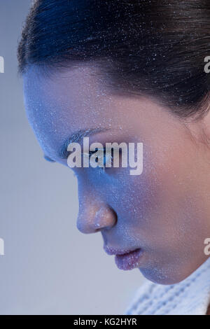 Femme givrée Banque D'Images