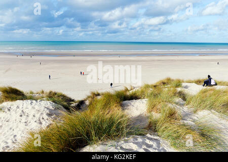 Dunes de sable au Touquet - Paris Plage, pas-de-Calais - hauts-de-France - France Banque D'Images