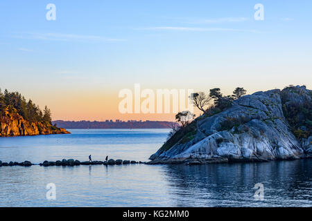 Whyte Island, parc Whytecliff, West Vancouver, British Columbia, Canada. Banque D'Images