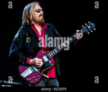 Tom Petty décédé lundi soir à Los Angeles après avoir subi un arrêt cardiaque, vu ici à Barclaycard BST dans le parc, juillet 2017 avec : Tom Petty et les Heartbreakers où : Londres, Angleterre, Royaume-Uni quand : 03 Oct 2017 crédit : Wheatley/WENN Banque D'Images