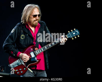 Tom Petty décédé lundi soir à Los Angeles après avoir subi un arrêt cardiaque, vu ici à Barclaycard BST dans le parc, juillet 2017 avec : Tom Petty et les Heartbreakers où : Londres, Angleterre, Royaume-Uni quand : 03 Oct 2017 crédit : Wheatley/WENN Banque D'Images