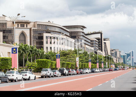 Persiaran Perdana Avenue à Putrajaya, Malaisie Banque D'Images