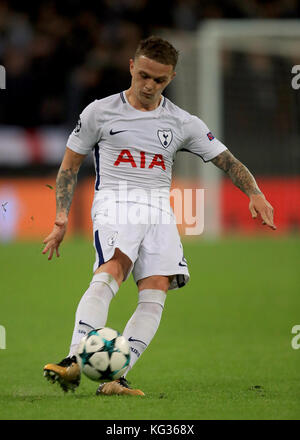 Trippier Kieran de Tottenham Hotspur pendant le match du groupe H de la Ligue des champions de l'UEFA au stade Wembley, Londres. APPUYEZ SUR ASSOCIATION photo. Date de la photo: Mercredi 1er novembre 2017. Voir PA Story FOOTBALL Tottenham. Le crédit photo devrait se lire comme suit : Mike Egerton/PA Wire Banque D'Images