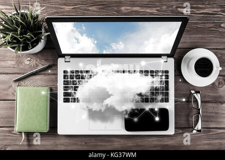 La communication sociale et d'un réseau mondial de concept Banque D'Images