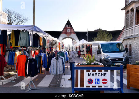 Grand marché - le Touquet - Paris Plage, pas-de-Calais - hauts-de-France - France Banque D'Images