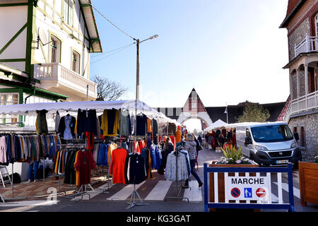 Grand marché - le Touquet - Paris Plage, pas-de-Calais - hauts-de-France - France Banque D'Images