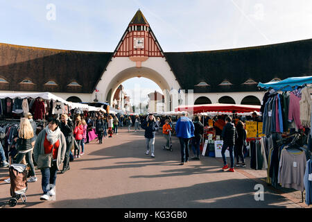 Grand marché - le Touquet - Paris Plage, pas-de-Calais - hauts-de-France - France Banque D'Images