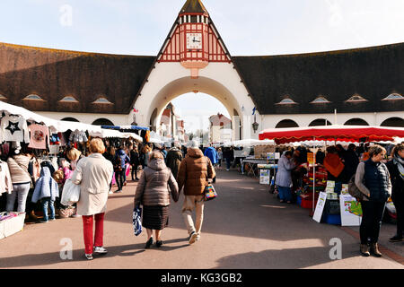 Grand marché - le Touquet - Paris Plage, pas-de-Calais - hauts-de-France - France Banque D'Images