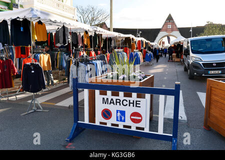 Grand marché - le Touquet - Paris Plage, pas-de-Calais - hauts-de-France - France Banque D'Images