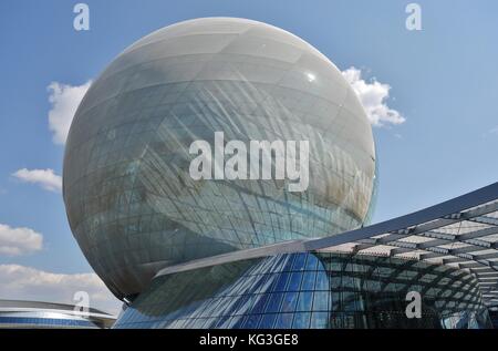 Pavillon du globe au centre de l'exposition universelle de 2017 l'avenir de l'énergie à Astana la capitale du Kazakhstan Banque D'Images