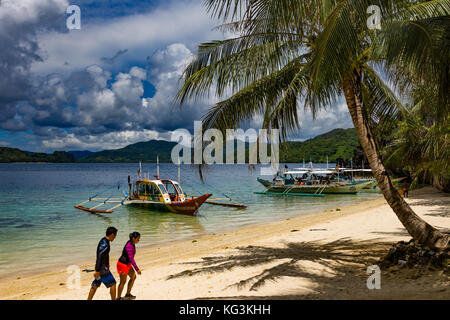 Asie Philippines palawan el nido entalula island, l'un des points forts de l'excursion b Banque D'Images