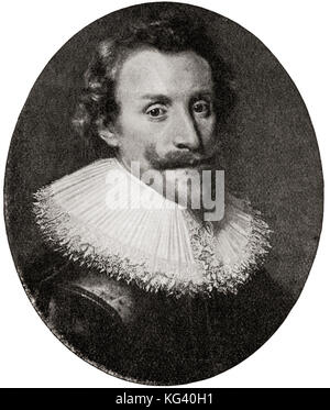 Hugo Grotius, 1583-1645, alias Huig de Groot ou Hugo de Groot. Juriste néerlandais. Extrait de l'Histoire des Nations de Hutchinson, publié en 1915. Banque D'Images