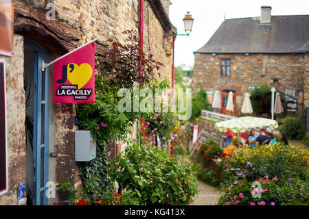 Le Festival de la photographie en plein air dans la Gacily Morbihan Bretagne France Banque D'Images