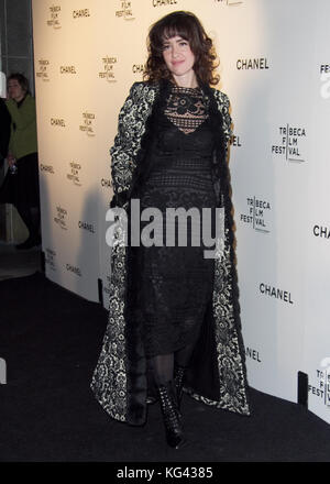 Paz de la Huerta assiste à CHANEL accueille le 5ème dîner annuel DU FESTIVAL DU FILM DE TRIBECA à Odeon le 28 avril 2010 à New York. Crédit: Erik Pendzich Banque D'Images